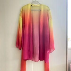 Lovers + Friends Revolve Wrap Blouse Top Kimono XS